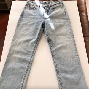Zara High Rise Straight Jeans